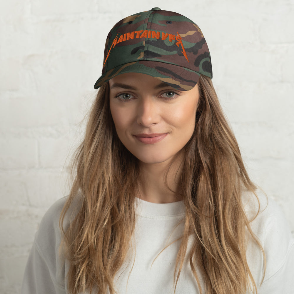 Camo Metal Maintain VFR Dad Hat