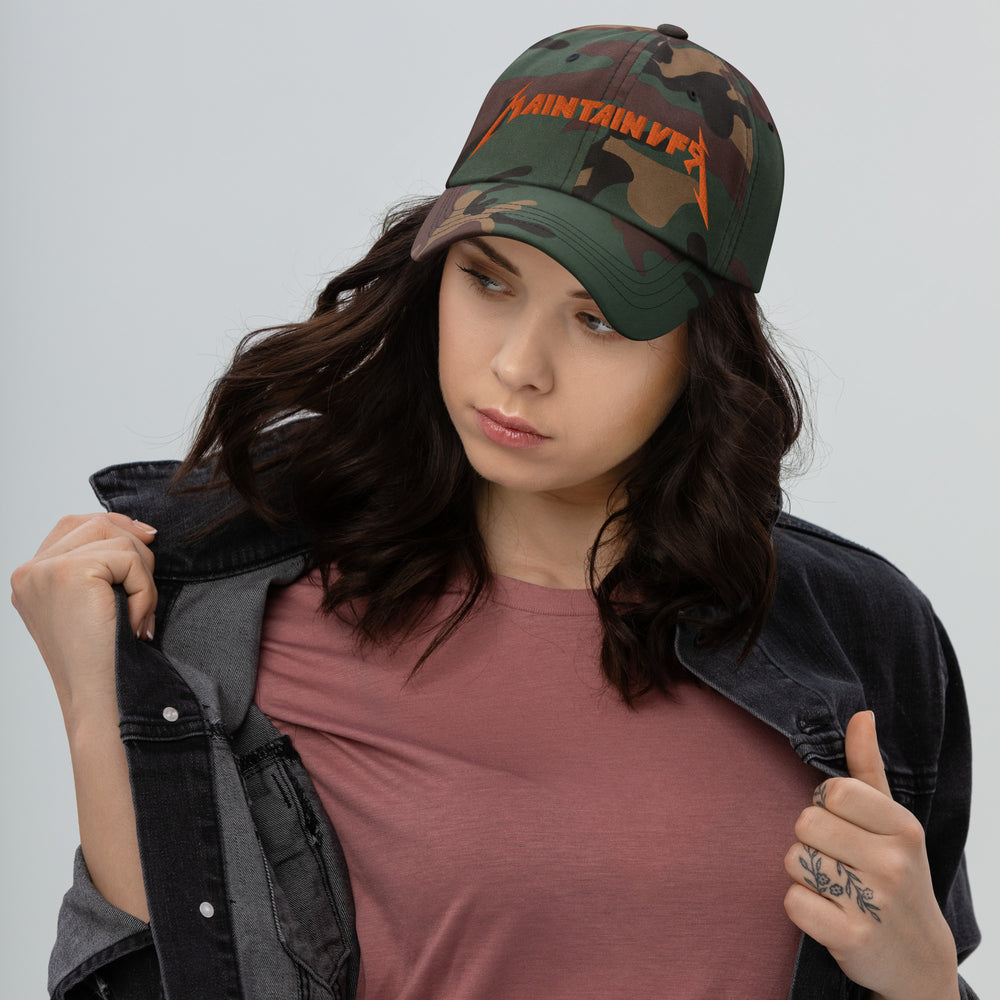 Camo Metal Maintain VFR Dad Hat