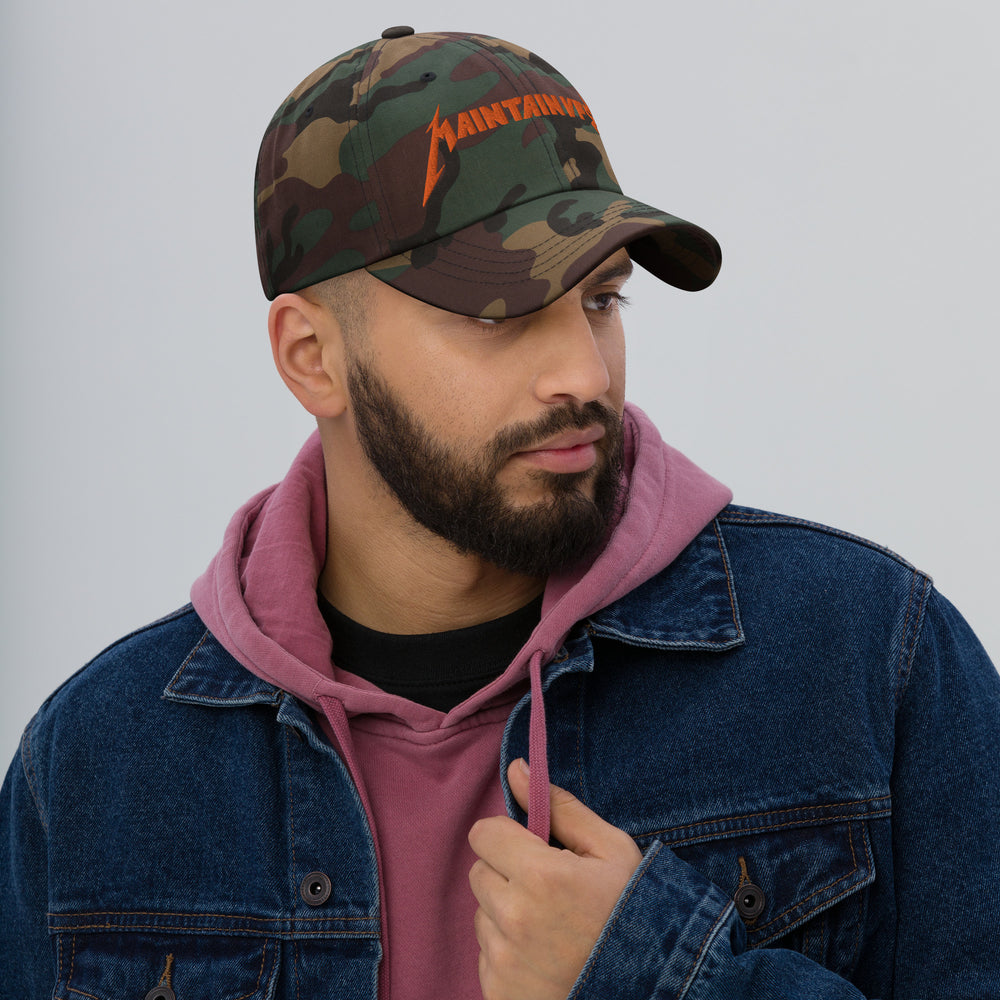 Camo Metal Maintain VFR Dad Hat