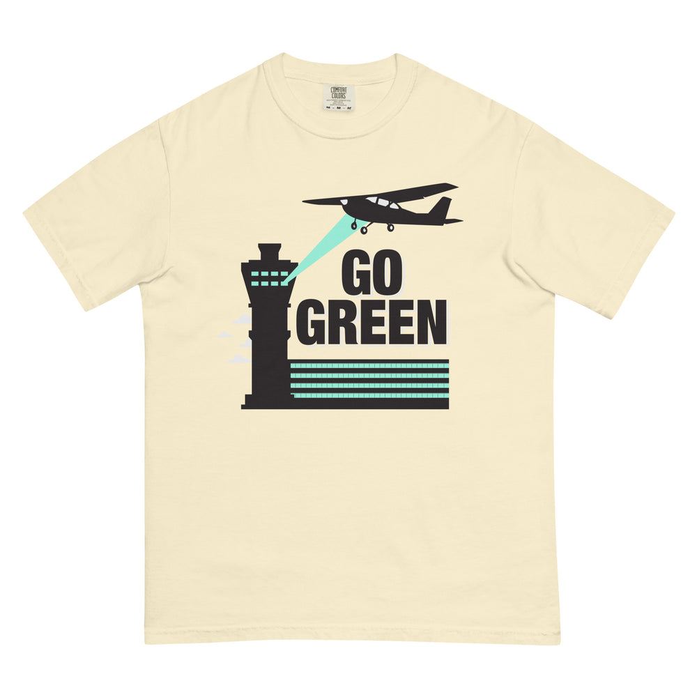 GO GREEN- Unisex dyed heavyweight t-shirt